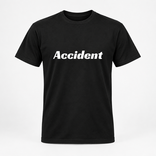 Accident T-Shirt in black
