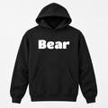 Bear Hoodie in black