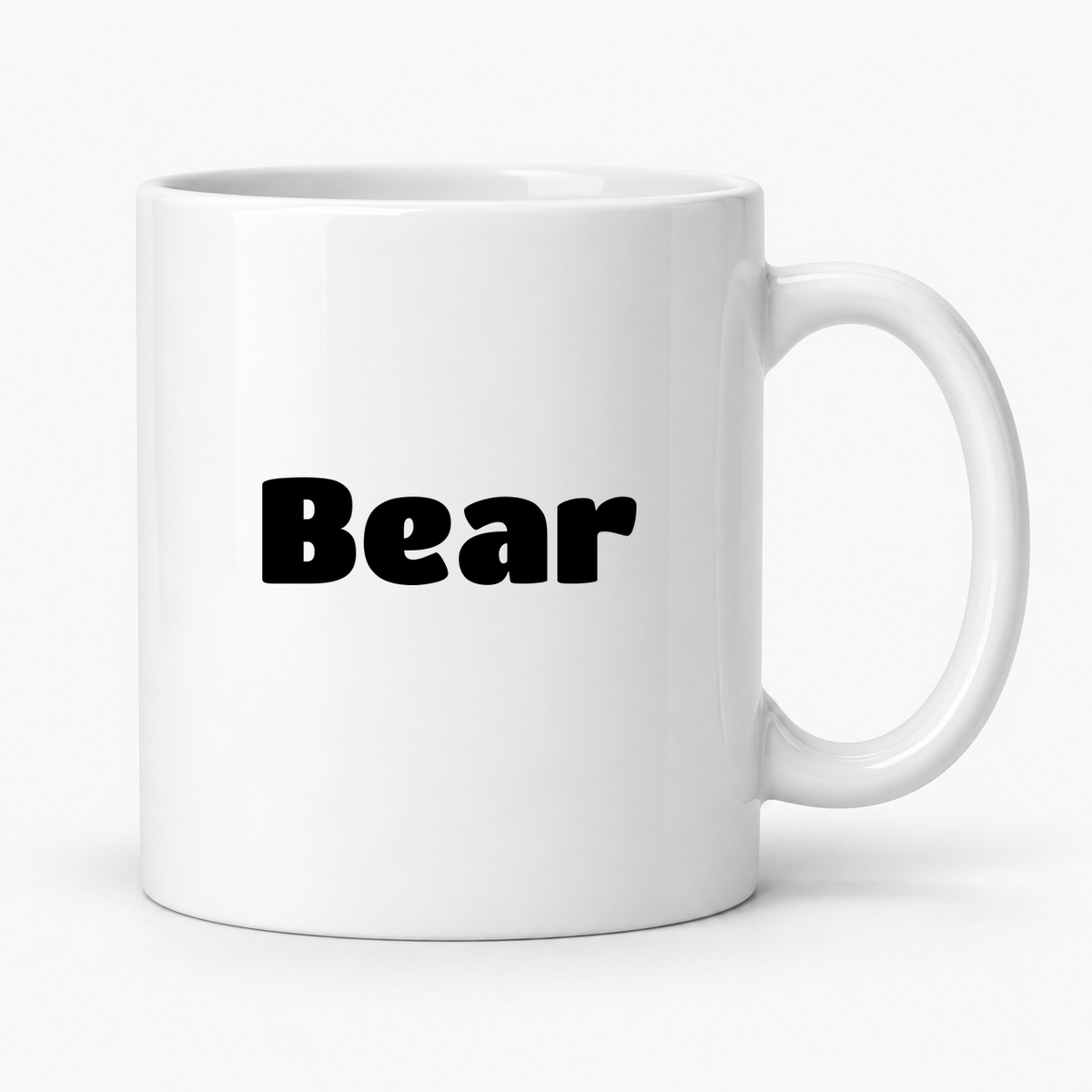 Bear Mug in white