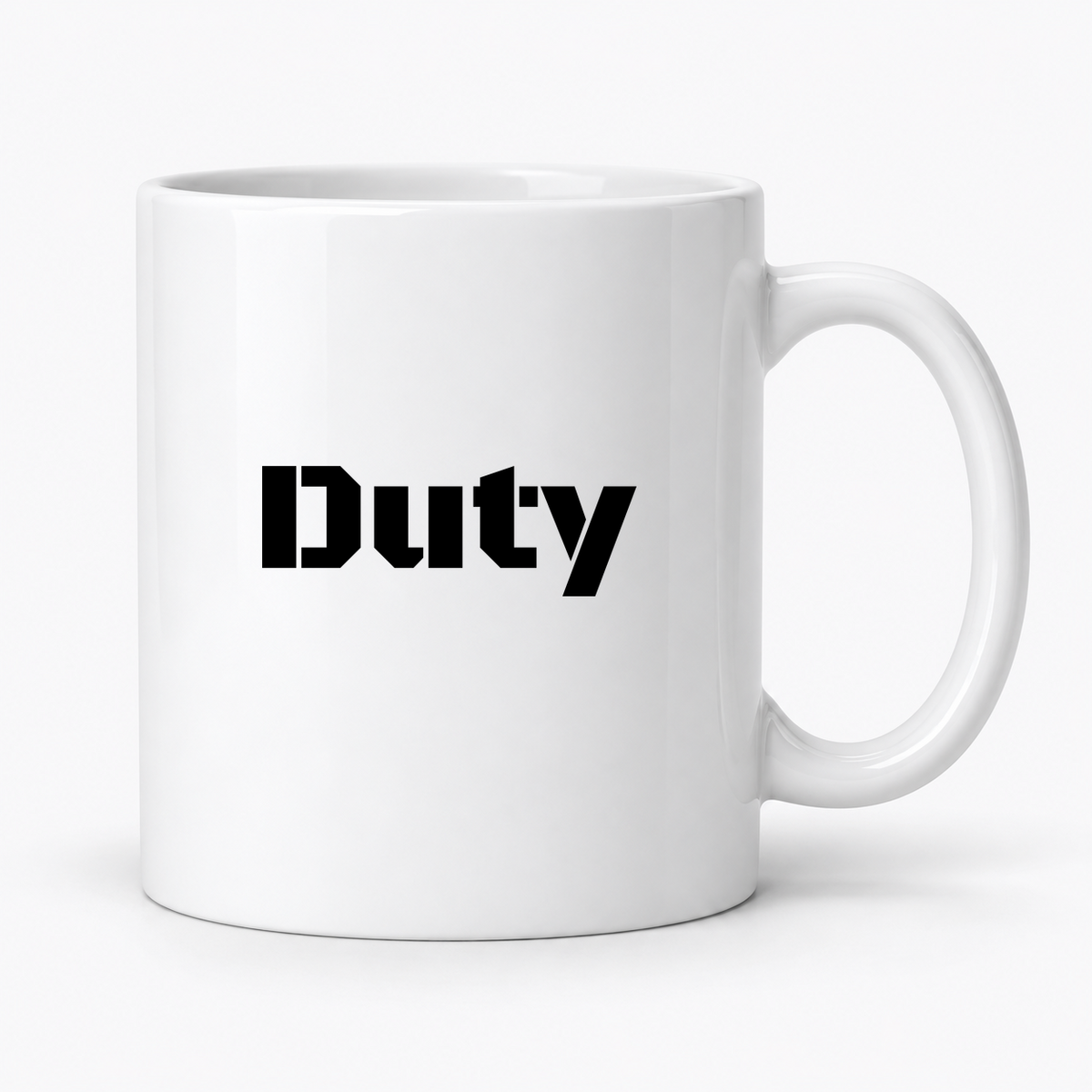 Duty Mug in white