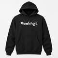 Feelings Hoodie in black