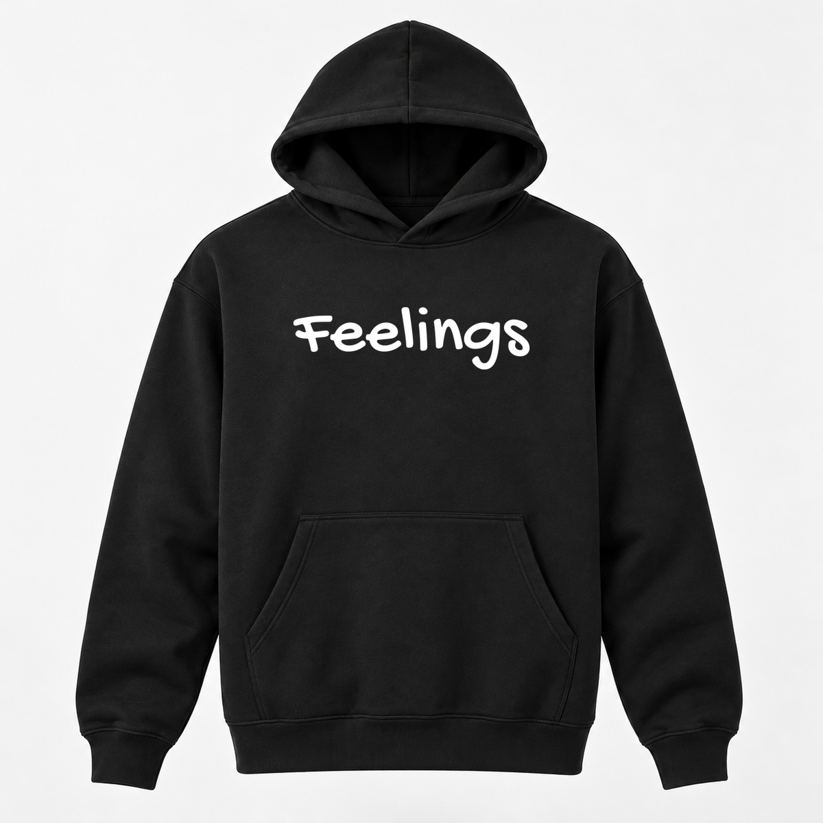 Feelings Hoodie in black