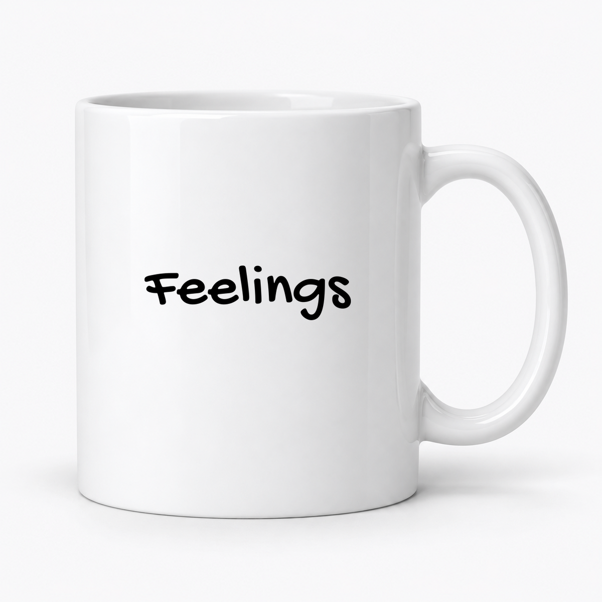 Feelings Mug in white