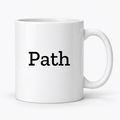 Path Mug in white