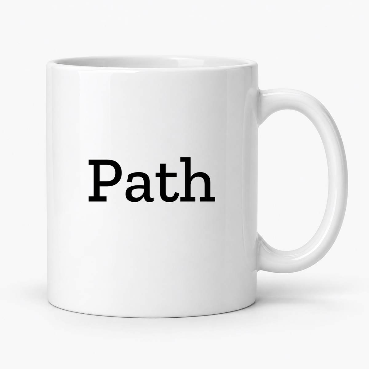 Path Mug in white
