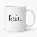 Rain Mug in white