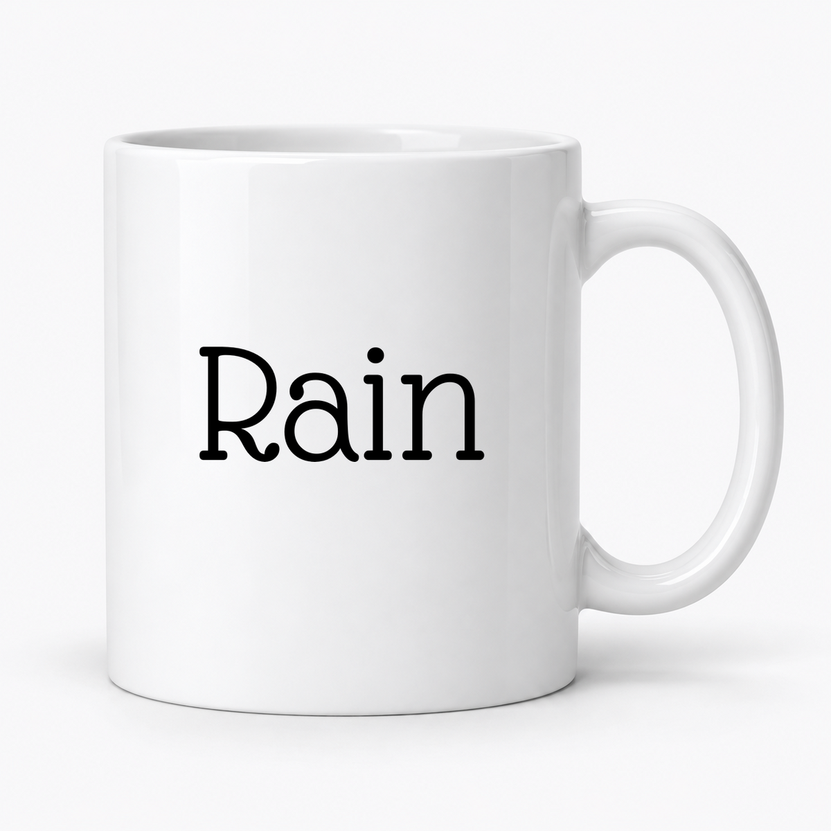 Rain Mug in white