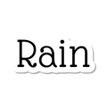 Rain die-cut sticker