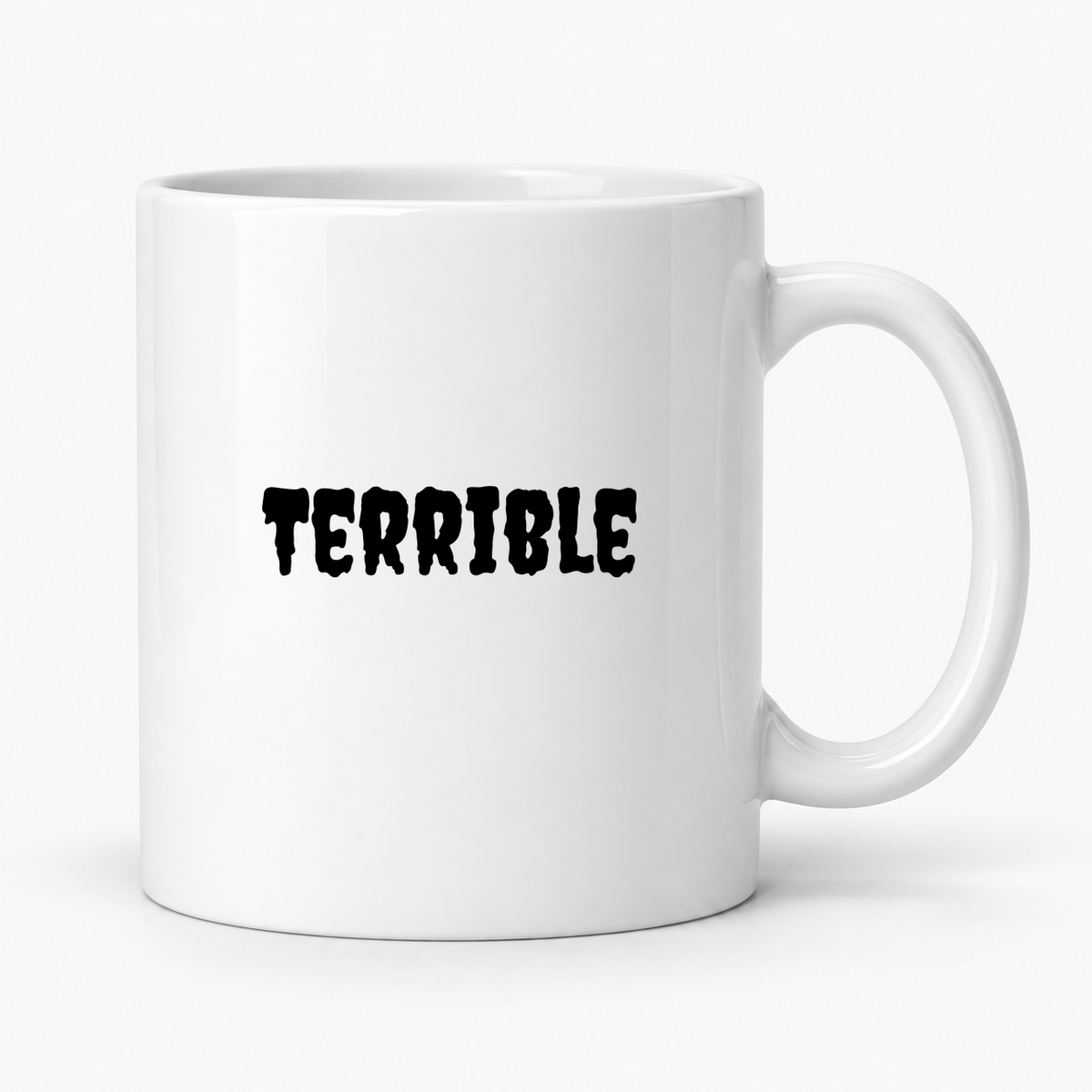 Terrible Mug in white