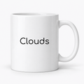 Clouds Mug in white