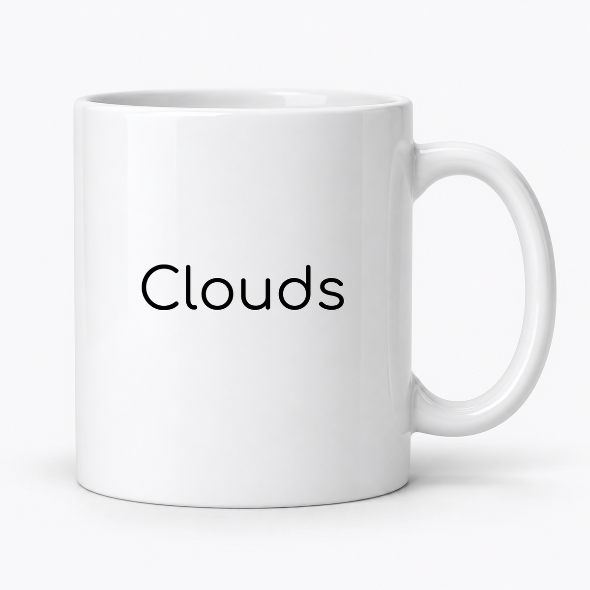 Clouds Mug in white