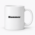 Hammer Mug in white