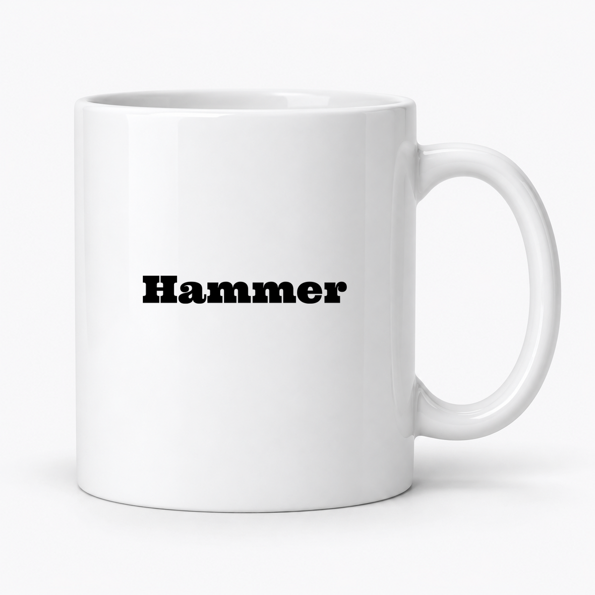 Hammer Mug in white