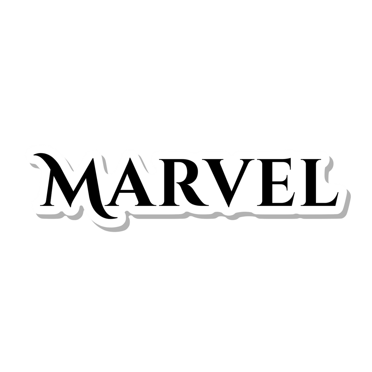 Marvel die-cut sticker
