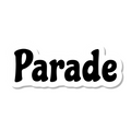 Parade die-cut sticker