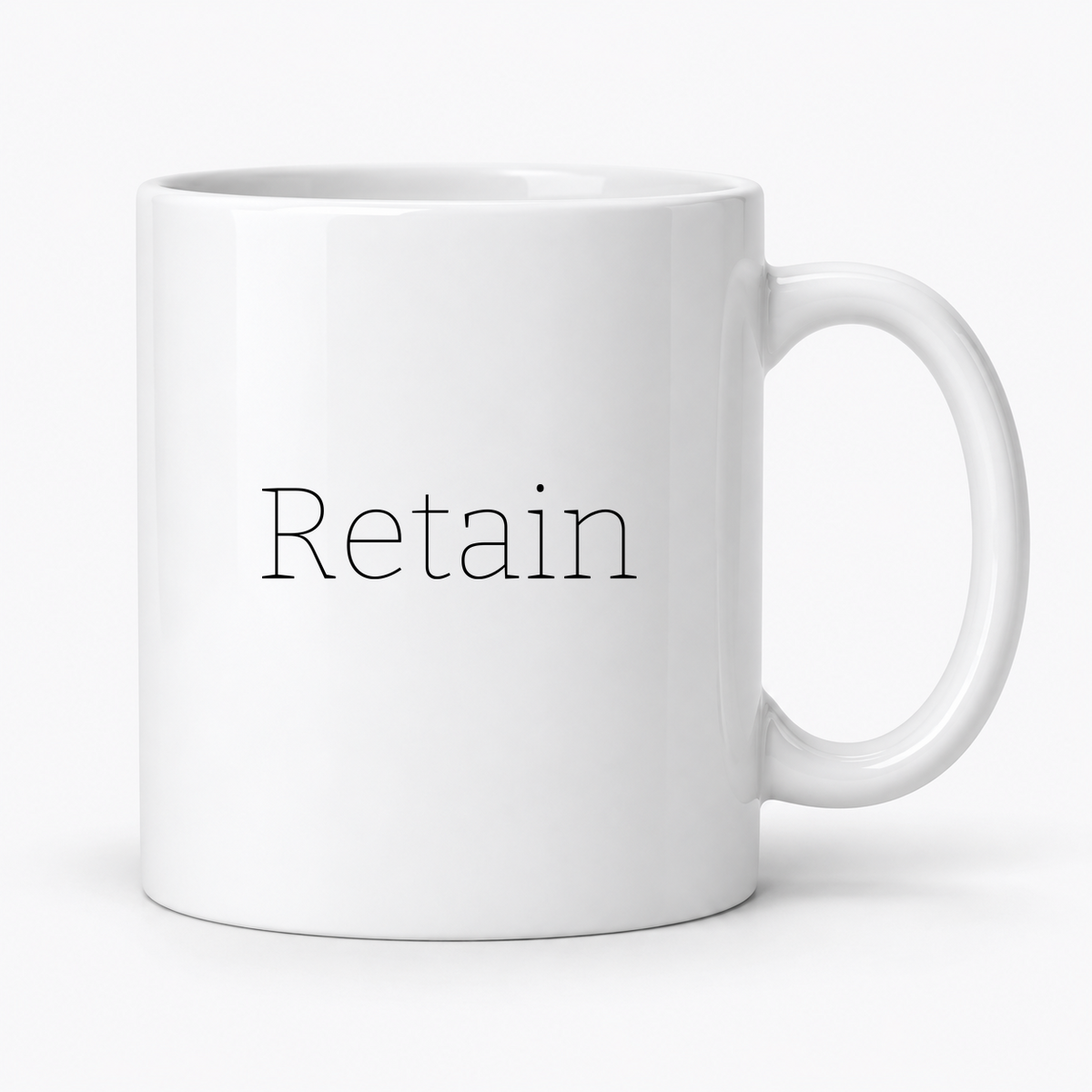 Retain Mug in white