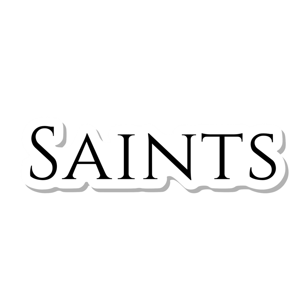 Saints die-cut sticker