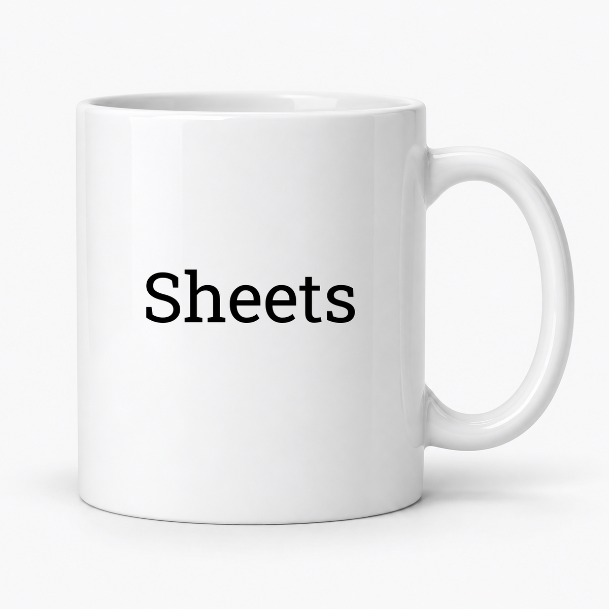 Sheets Mug in white