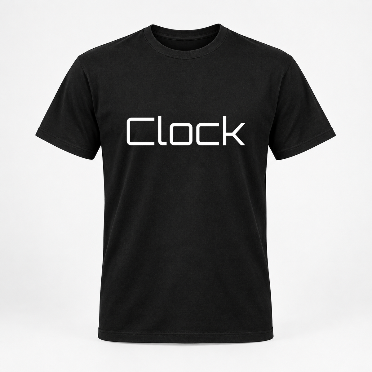 Clock T-Shirt in black