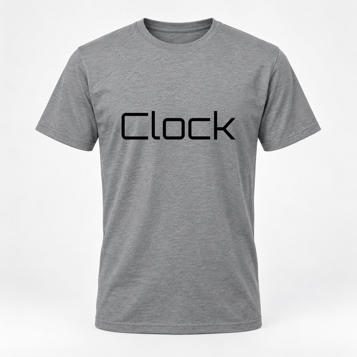 Clock T-Shirt in gray