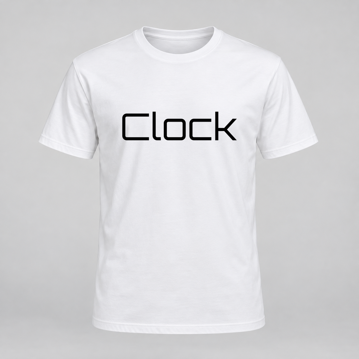 Clock T-Shirt in white