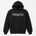 Helpful Hoodie in black
