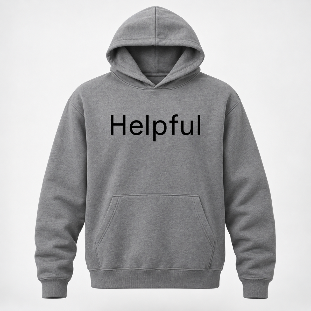 Helpful Hoodie in gray
