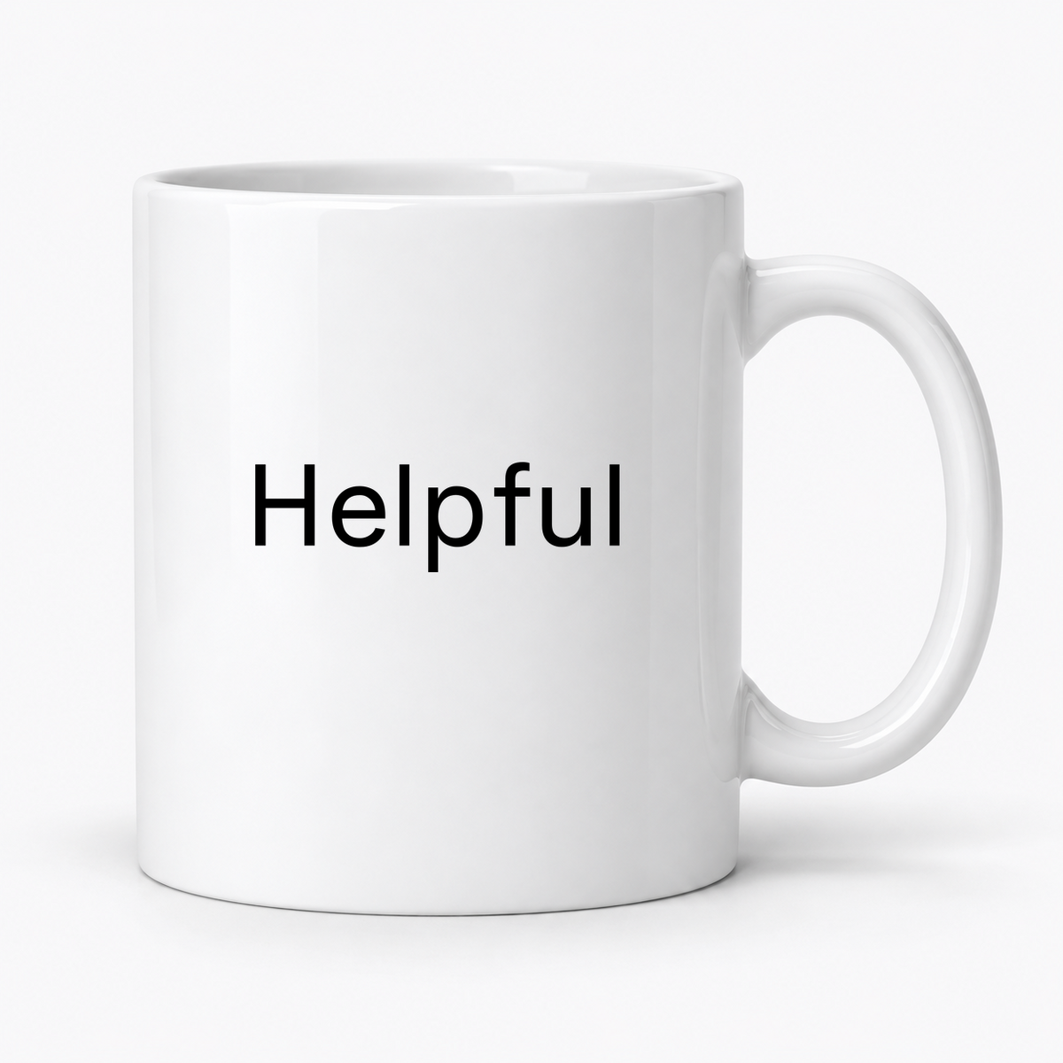 Helpful Mug in white
