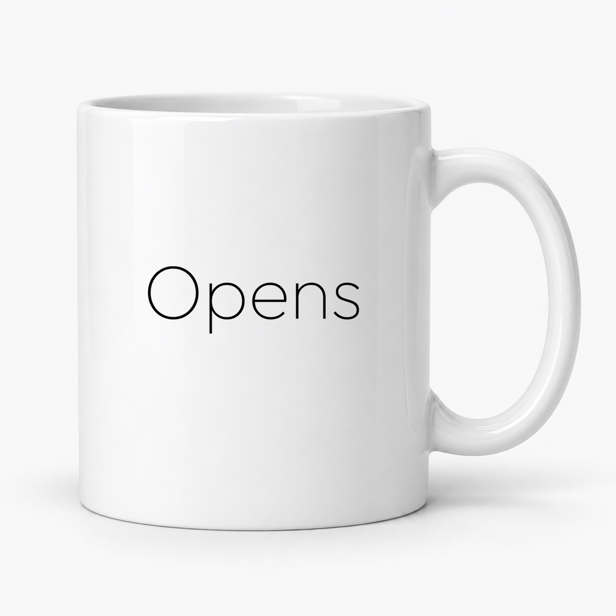 Opens Mug in white