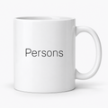 Persons Mug in white