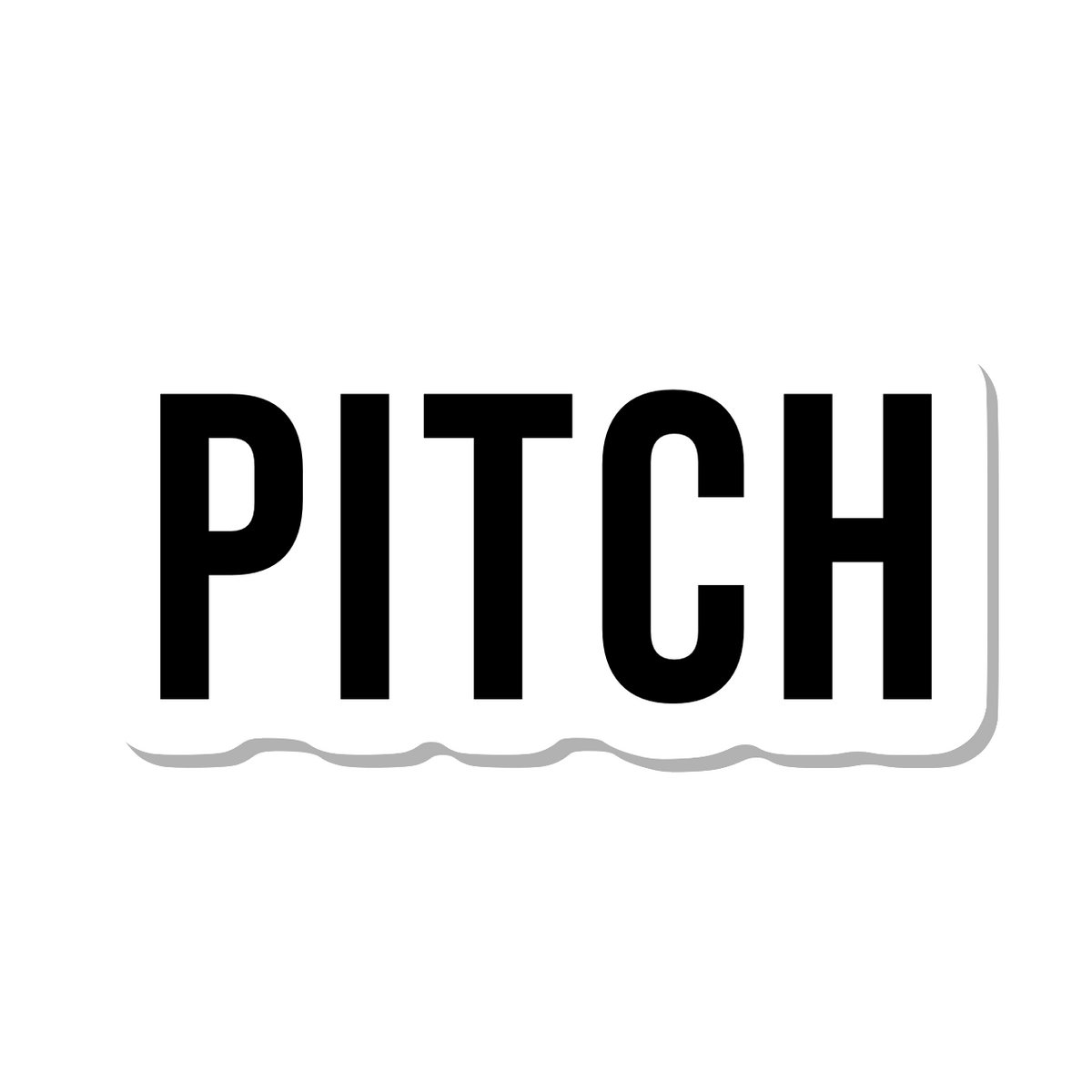 Pitch die-cut sticker