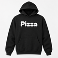 Pizza Hoodie in black