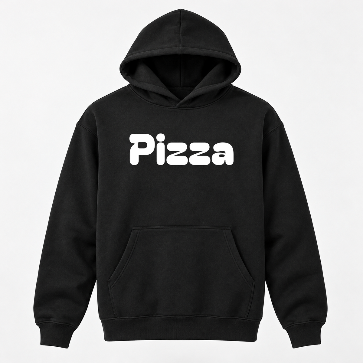 Pizza Hoodie in black