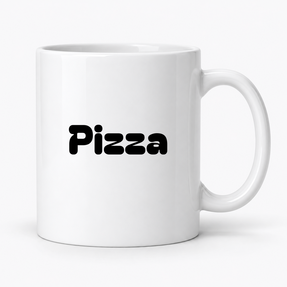Pizza Mug in white
