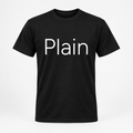 Plain T-Shirt in black
