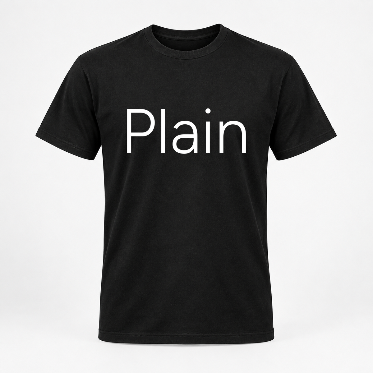 Plain T-Shirt in black