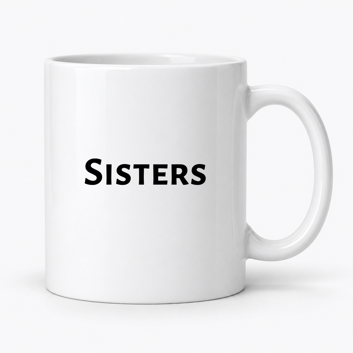 Sisters Mug in white