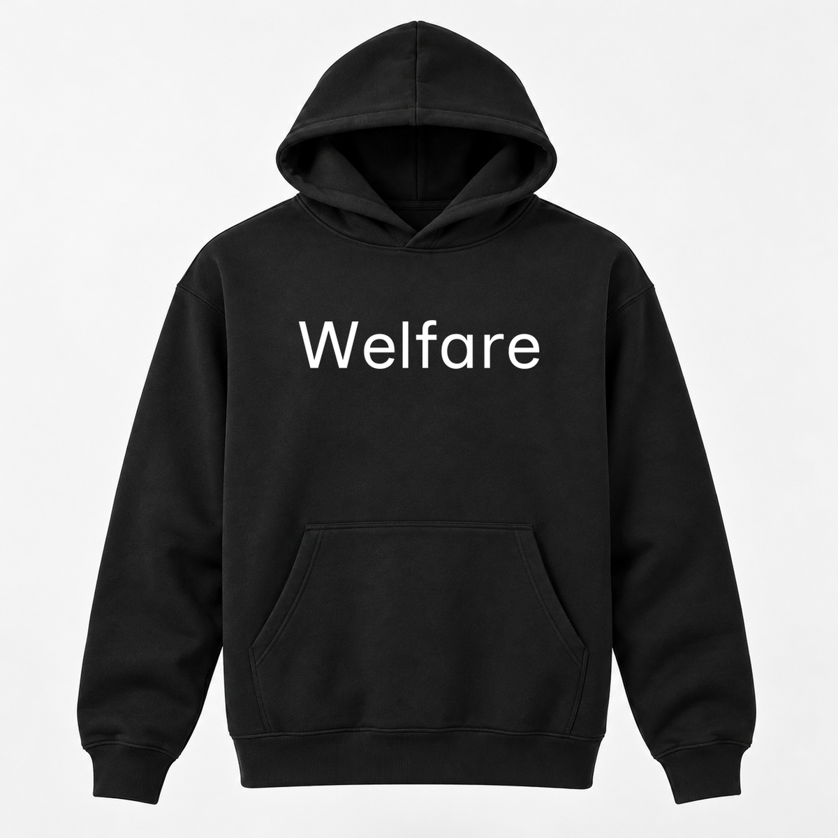 Welfare Hoodie in black