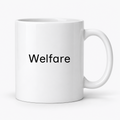 Welfare Mug in white