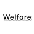 Welfare die-cut sticker