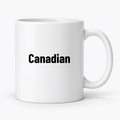 Canadian Mug in white