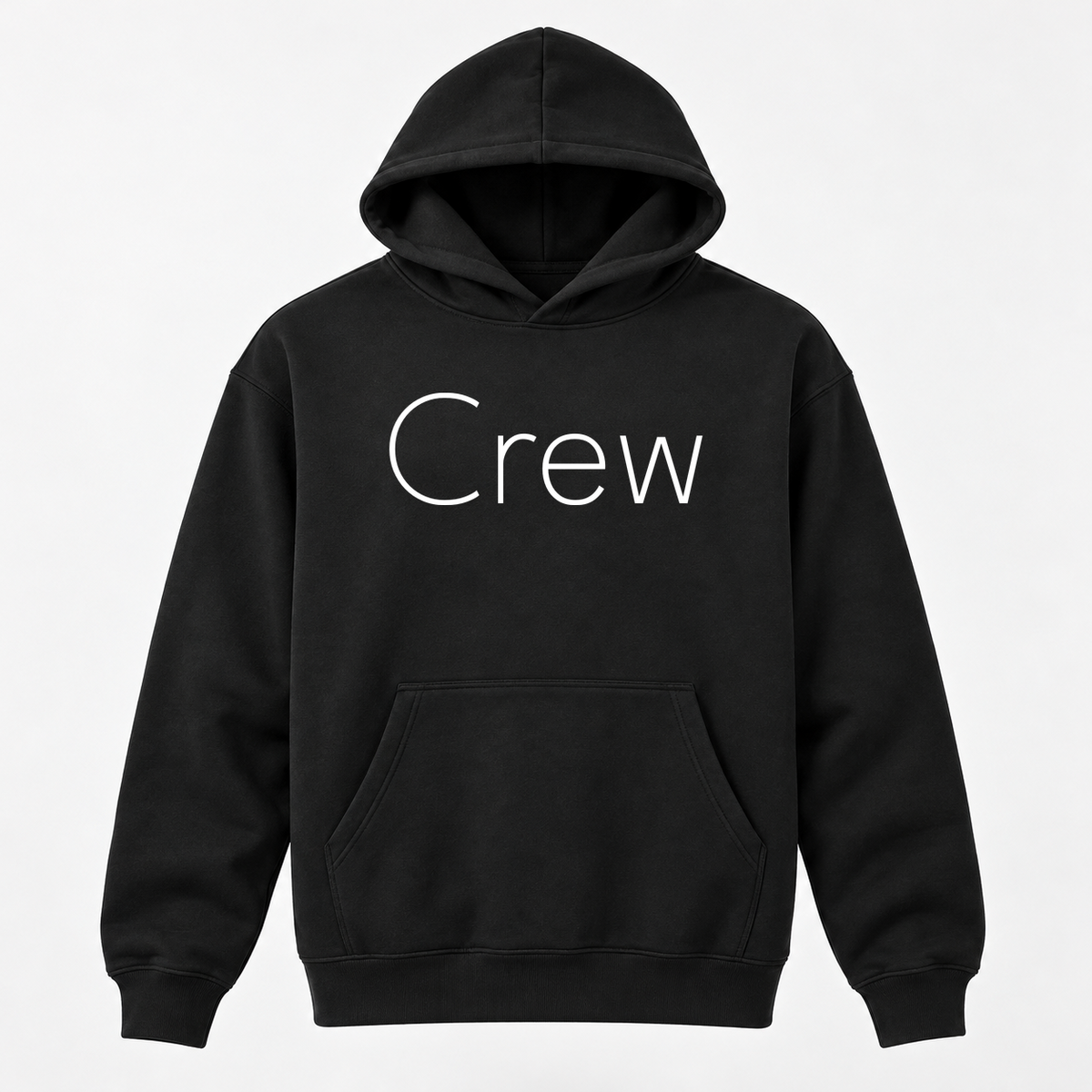 Crew Hoodie in black