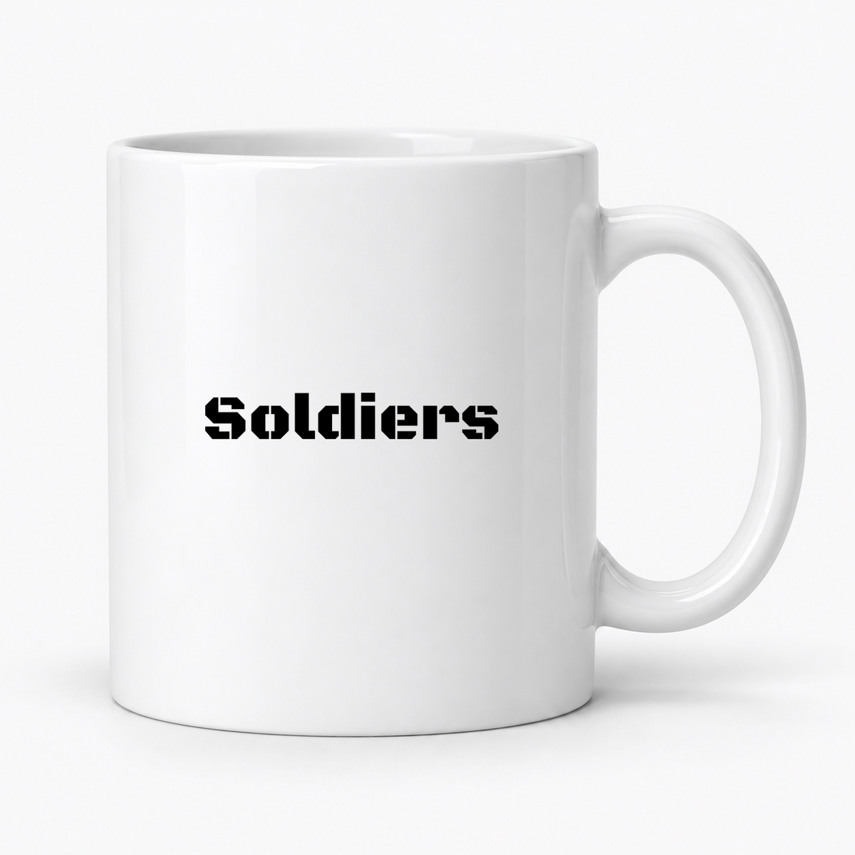 Soldiers Mug in white