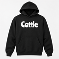 Cattle Hoodie in black