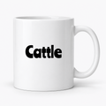 Cattle Mug in white