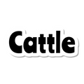 Cattle die-cut sticker