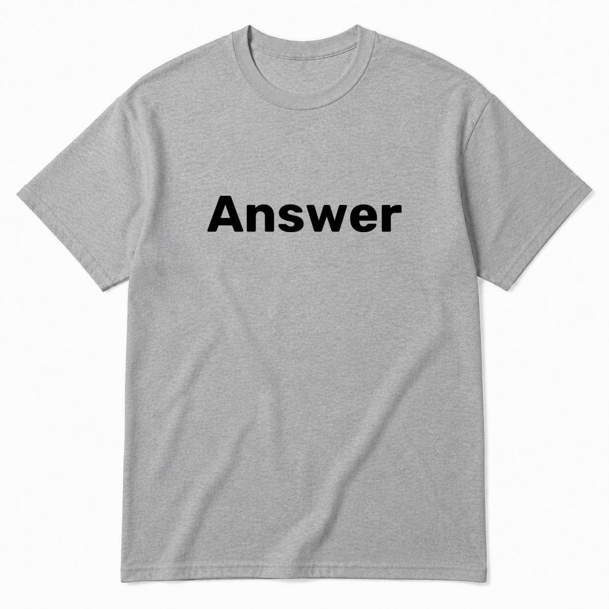 Answer T-Shirt in gray