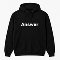 Answer Hoodie in black