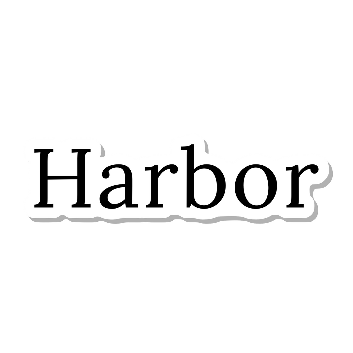 Harbor die-cut sticker