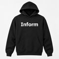 Inform Hoodie in black